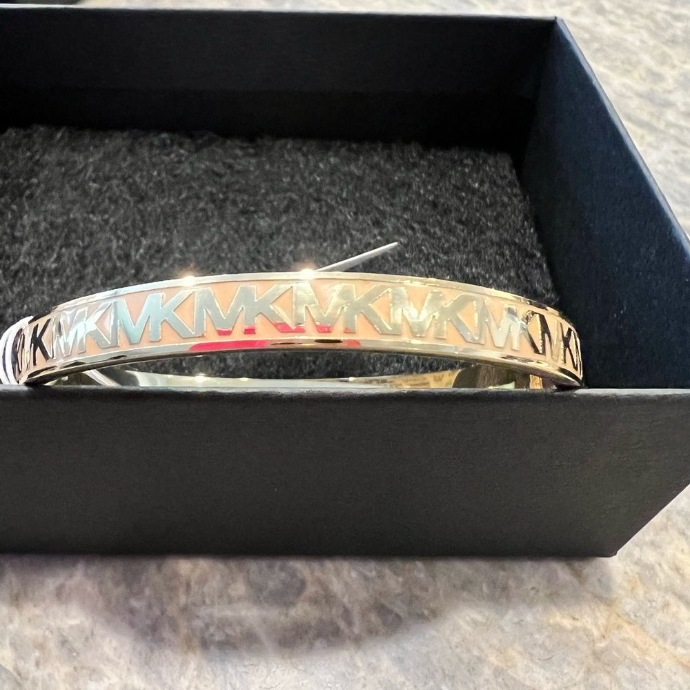 Michael Kors Tan MK bangle / bracelet NWT